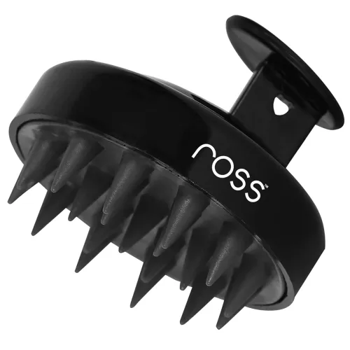 Image of Ross Round Hair Scalp Massager Brush – Black