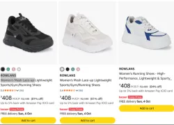 ROWLANS Womens Mesh Lace-up Frome 81% Discounta