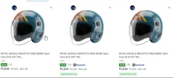 ROYAL ENFIELD Biker Helmets at minimum 40% Discount
