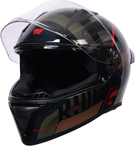 Image of Royal Enfield Roadster Geo Camo Full Face Helmet Brown