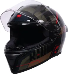 Royal Enfield Roadster Geo Camo Full Face Helmet Brown