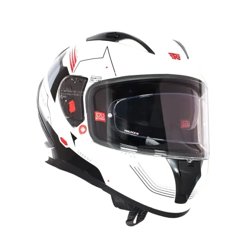 Image of Royal Enfield SPEEDX Full FACE Blitz with Sun Visor & aerodynamic Spoiler