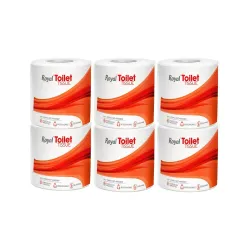 Royal Toilet Tissue Paper Roll | 1800 Pulls (300 x 6 Rolls) | Tissue Paper Roll, Toilet Paper Roll 2-Ply Soft & Strong Bathroom Tissue | Highly Absorbent & Hygienic Toilet Paper