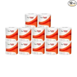 Royal Toilet Tissue Paper Roll | 3600 Pulls (300 x 12 Rolls) | Tissue Paper Roll, Toilet Paper Roll 2-Ply Soft & Strong Bathroom Tissue | Highly Absorbent & Hygienic Toilet Paper