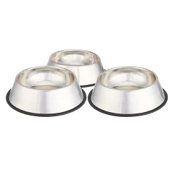 Royale Cat Stainless Steel Dog Feeding Bowl - 700 ml (Buy 1 Get 2 Free)