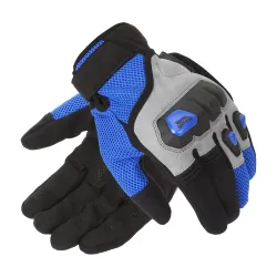 Royal Enfield Rambler V3 Bike Riding Gloves | TPR Knuckle Protection & Abrasion Resistance Riding Gloves (Blue)