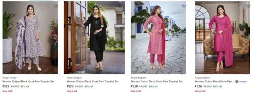 Image of Royal Export Women's Ethnic Wear at 89% discount 