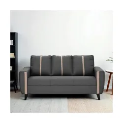 Royaloak Rily Fabric 3 Seater Sofa 3 Seater with Square Armrest & Super Soft Cushions 
