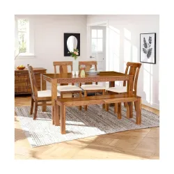 Royaloak Terence Wooden 6 Seater Dining Set