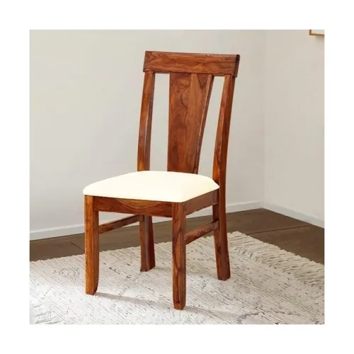 Image of Royaloak Terence Sheesham Wood Cushioned Dining Chair