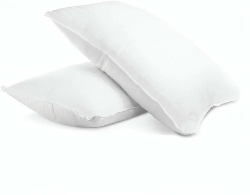 Image of ROYALREOX Cotton Sleeping Pillow Pack of 2 Abstract (White)