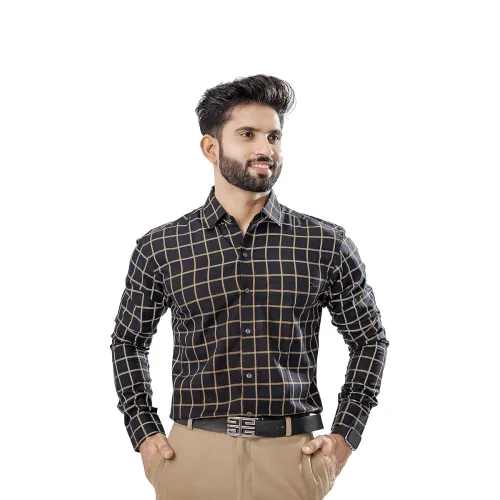 Image of Royaltail Navy Blue Cotton Shirt