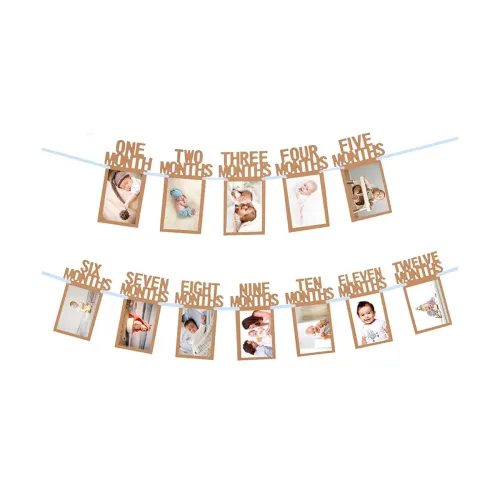 Image of Rozi Decoration 1st Birthday Monthly Photo Banner
