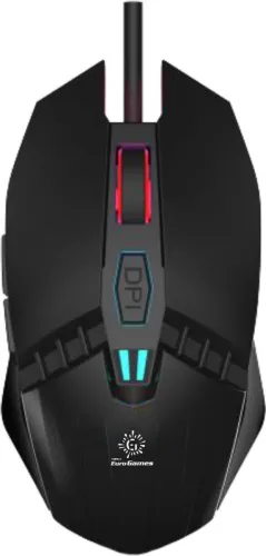 Image of RPM Euro Games Premium Gaming Mouse 6 Buttons 4 Color RGB Lights 4 DPI Levels For Laptop, PC Wired Ambidextrous Optical 