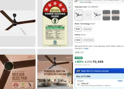 RR NeoAir BLDC with 2 Year Warranty BLDC Motor 1200 mm Ceiling Fan (5 Star | ALE BROWN | Pack of 1)