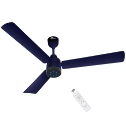 RR Signature BrightAir 1200mm BLDC Fan (Remote, Silent Blue)