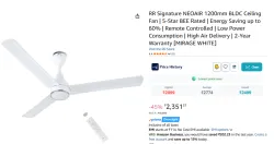 RR Signature NEOAIR 1200mm BLDC Ceiling Fan