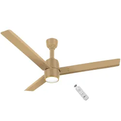 RR Signature OPUL AIR 1250mm BLDC Underlight Ceiling Fan with 100% Pure Copper Motor - 35W | 350 RPM High Speed | Remote Control & LED Light | 3 Light Modes | 3 Year Warranty - THAR GOLD