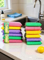 RRE SuperScrub: The Ultimate Cleaning Power - Top-rated Scrubber Pad Scrub Pad, Scrub Sponge, Sponge Wipe, Stainless Ste