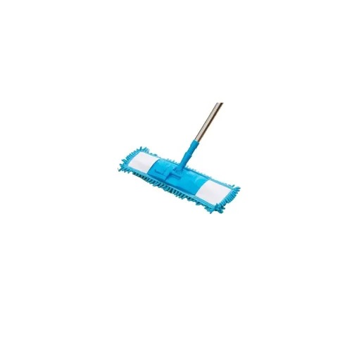 Image of RRJ Wet & Dry Flat Microfiber Floor Cleaning Mop with Long Steel Handle