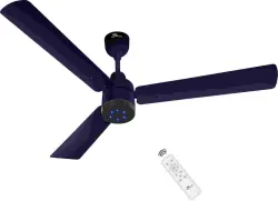 RR Signature Energy Pro with 3 Year Warranty BLDC Motor with Remote 1200 mm Ceiling Fan  (5 Star | Silent Blue | Pack of