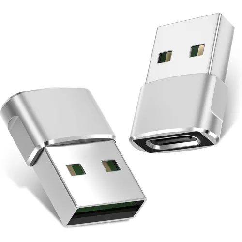 Image of RTS 2-Pack USB-C Female to USB-A Male Adapter (Charging Converter)