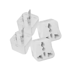 rts (4 Pack) India to China universal travel plug adapter converter Travel