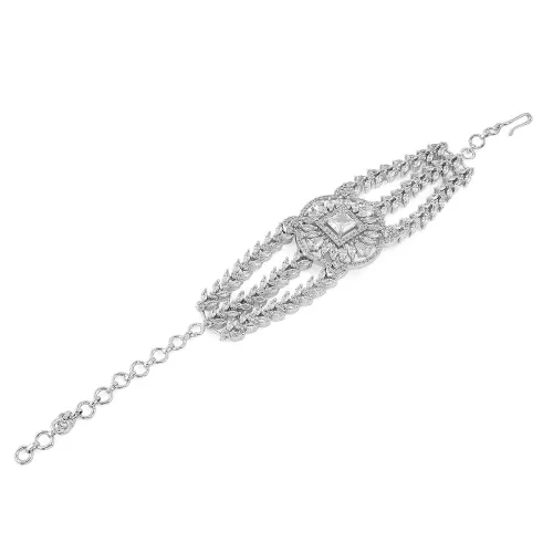 Image of Rubans AD Zircon Statement Cocktail Bracelet Ethnic Party For Women & Girls