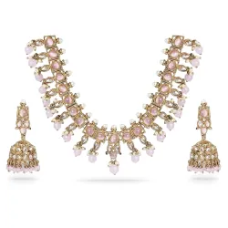 Rubans Necklace Set Kundan Traditional Statement Jewellery Gift for Women & Girls