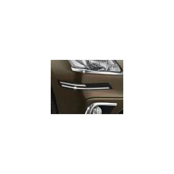 Rubber with Chrome Car Bumper Protector Guard Molding - Hyundai I10 Type-1
