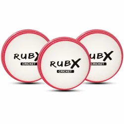 RUBX PVC T-20 Plus Practice Cricket Wind Balls 110g – Pack of 3, (White)