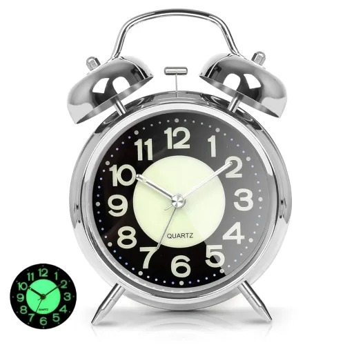 Image of RUCON Super Loud Alarm Clock for Heavy Sleepers Adults,Twin Bell with Backlight