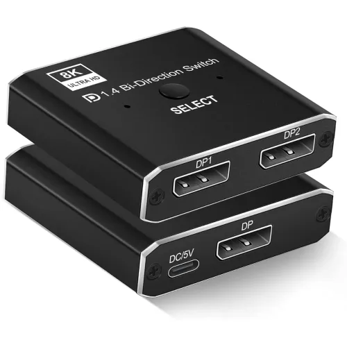 Image of Ruhza 8K Bi-Directional DisplayPort Switch
