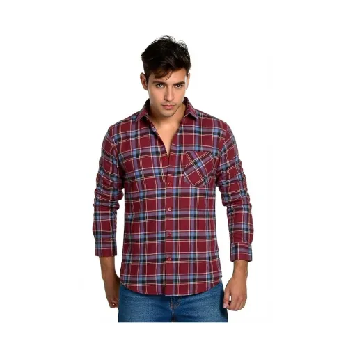 Image of Rukhi Check Regular Fit Casual Shirt for Men