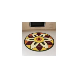 RUMPS Microfiber Rangoli Floor Mat (24 x 24 Inches)