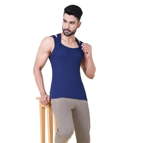Image of Rupa Colors Athlefit X Gym Vest for Men, 100% Cotton Fabric