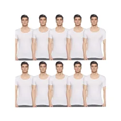 Rupa Jon Half Sleeves Vest for Men, Pack3