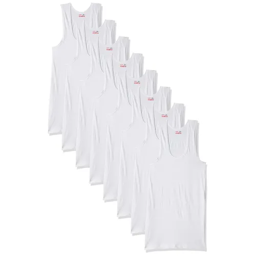 Image of Rupa Jon Sleeveless Vest for Men, 100% Cotton Material, Round Neck, Pack of 9