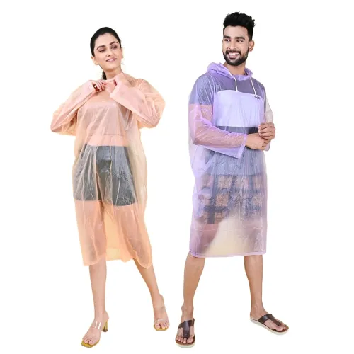 Image of Rupa Men's Plastic Adult Poncho Coat