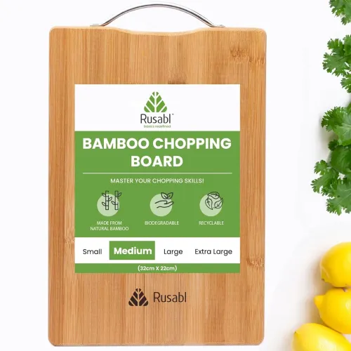 Image of Rusabl Medium Bamboo Wooden Chopping Board