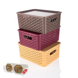 RUSHIL WERE Storage Basket, pack of 3
