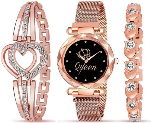 Image of RUSTET Magnet Strap Analog Watch for Girls
