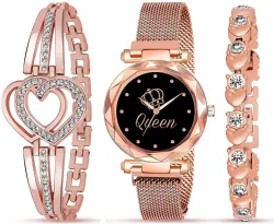 RUSTET Magnet Strap Analog Watch for Girls