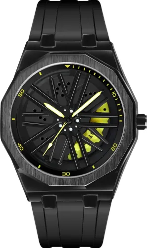Image of RUSTET Men Analog Watch - For Men New Wheels Rolling Creative Fashion Che Youhui League Fans Silicone