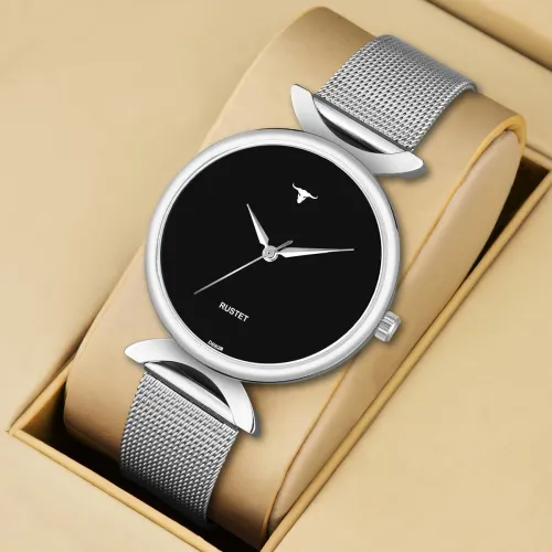 Image of RUSTET Silver Mesh Girls Analog Watch