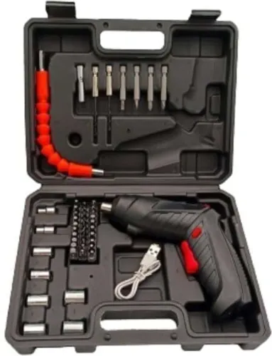 Image of RVEnterprise 47 in 1 Electric Screwdriver USB rechargeable mini Cordless Drill Screwdriver Precision Screwdriver Set (Pa