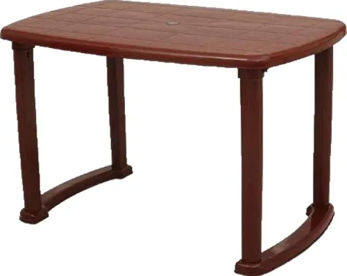 Image of RW REST WELL Arjun Plastic Dining Table For Restaurant, Home | Multipurpose Table For Outdoor | Plastic 4 Seater Dining 