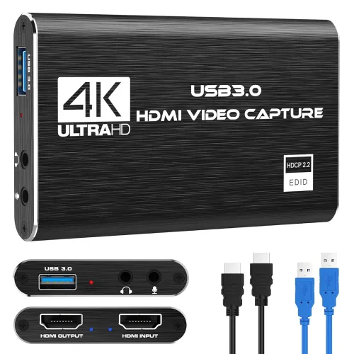 Image of Rybozen 4K USB 3.0 HDMI Capture Card