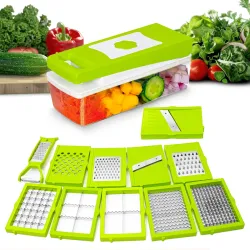 Rylan 12 in 1 Multipurpose Chopper, Fruits & Vegetable Cutters, Grater Peeler Chipser, Unbreakable Food Grade Body, Easy
