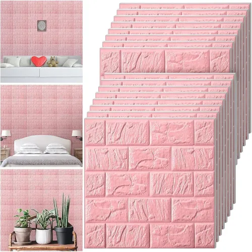 Image of Rylan PE Foam 3D Wall Panels 70 x 77cm 15 Piece